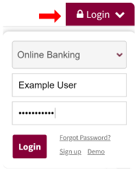 Login Menu